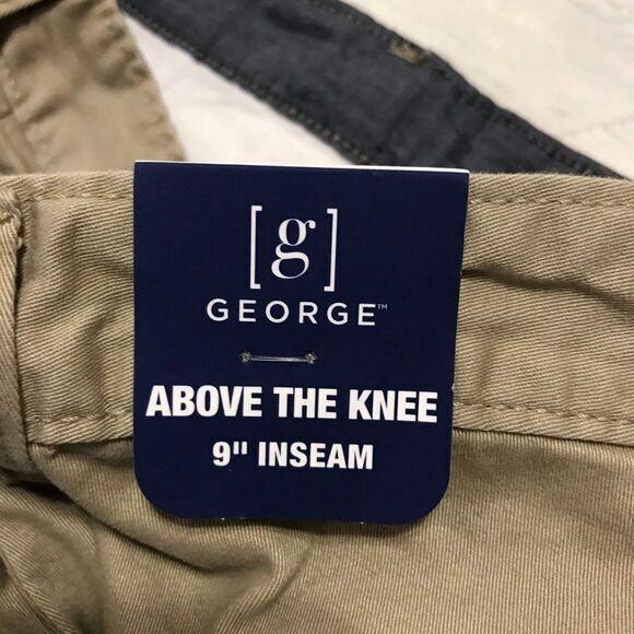 George tan flat front shorts size 46 nwt - Picture 4 of 5